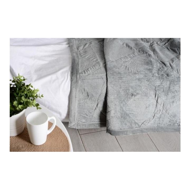 Фото Покривало SOHO VELUR Gray 200x230см (A120133)  - Магазин MASMART
