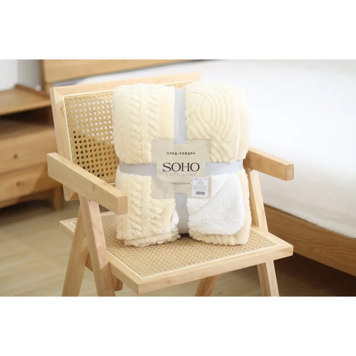 Фото Плед-одеяло SOHO Colos Ivory 150x200см (1 Colos Ivory)  - Магазин MASMART