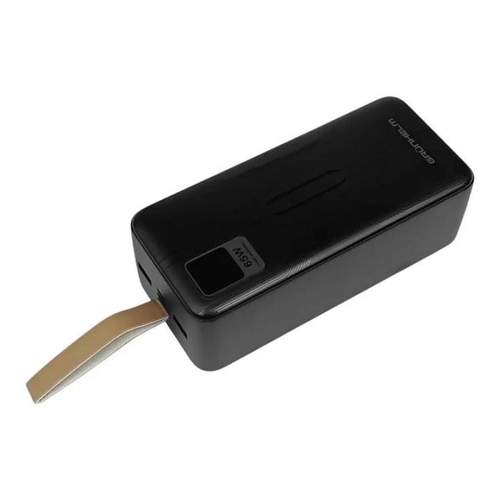 Фото Power Bank Портативная батарея 40.000 mAh Grunhelm для ноутбуков, быстрая зарядка 65W (GP-40BLT)  - Магазин MASMART