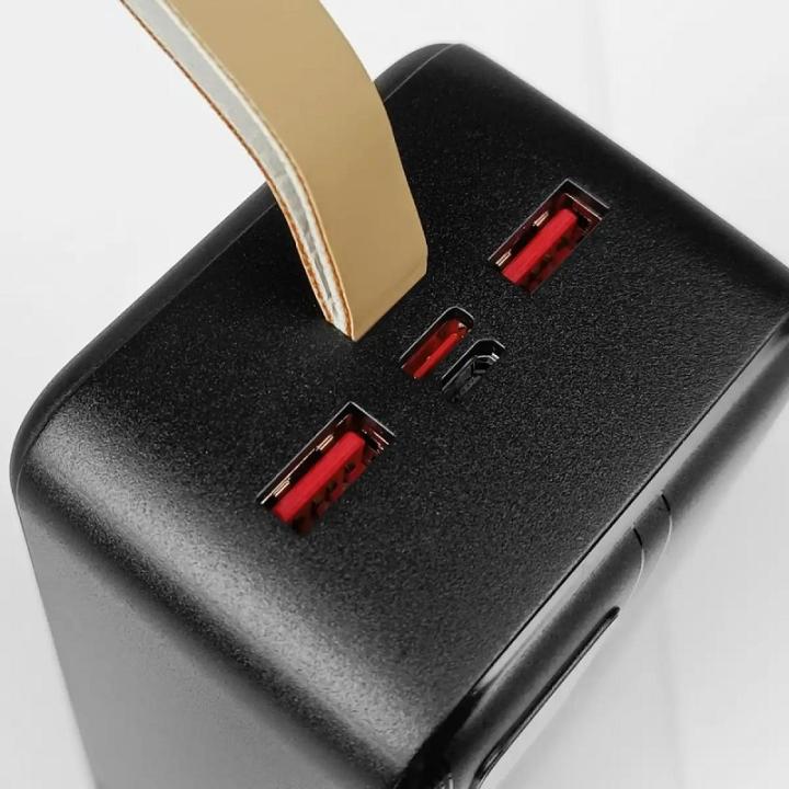 Фото Power Bank Портативная батарея 40.000 mAh Grunhelm для ноутбуков, быстрая зарядка 65W (GP-40BLT)  - Магазин MASMART