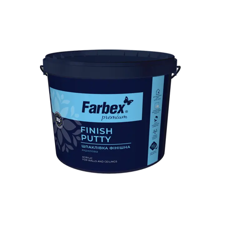 Фото Шпаклівка фінішна Farbex 0,7кг акрилова біла - Магазин MASMART