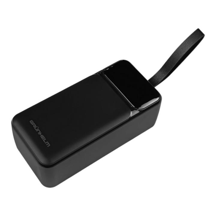 Фото Power Bank Портативна батарея 40.000 mAh Grunhelm швидка зарядка 22.5W (GP-40BQC)  - Магазин MASMART
