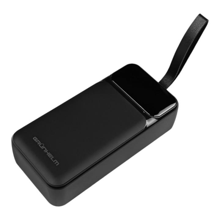 Фото Power Bank Портативна батарея 30.000 mAh Grunhelm швидка зарядка 22.5W (GP-30BQ) - Магазин MASMART