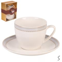 Фото Чашка Antique з блюдцем Stenson R34230-4 230 мл  - Магазин MASMART