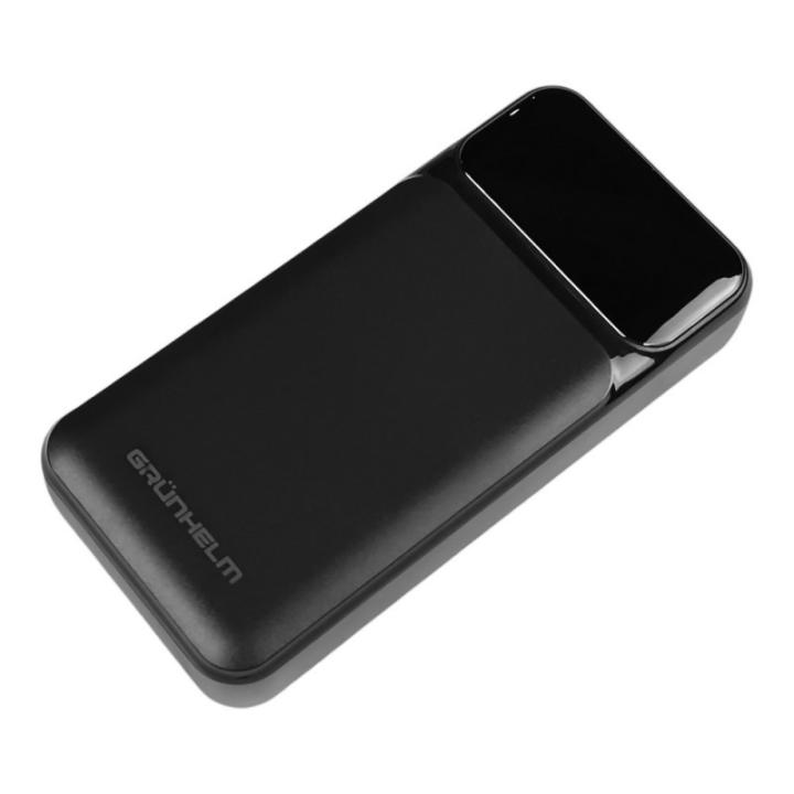 Фото Power Bank Портативная батарея 20.000 mAh Grunhelm быстрая зарядка 22.5W (GP-20BQC) - Магазин MASMART