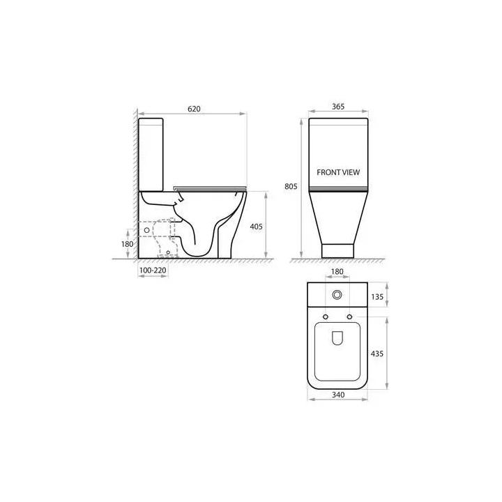Фото Унітаз-компакт Koller Pool Trend Smart Tornado 3.0 безобідковий  з сидінням soft-close і змивним бачком  - Магазин MASMART