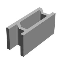 Фото Блок 20 незнімної опалубки 510х200х235 мм Золотий мандарин  - Магазин MASMART