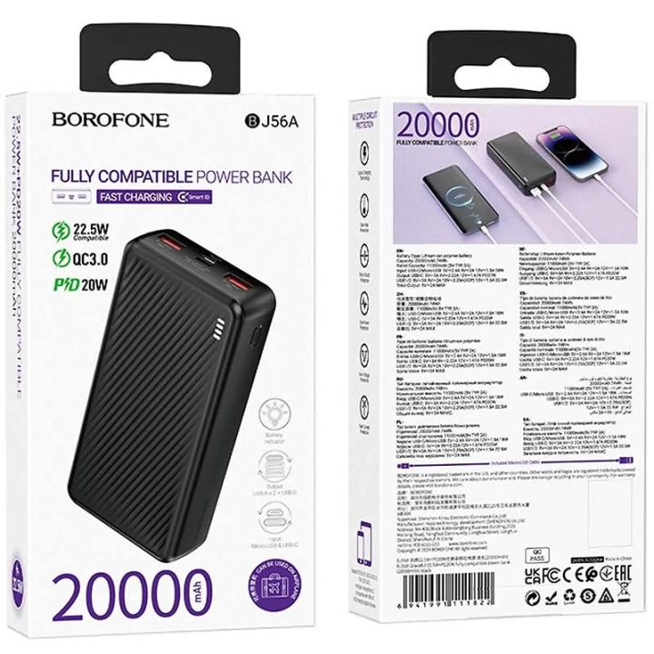 Фото Повербанк 20000 mAh Borofone BJ56A Power PD20W швидка зарядка 22.5W  - Магазин MASMART