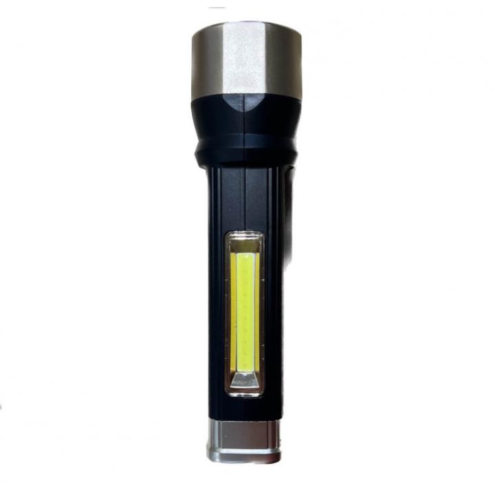 Фото Фонарик ручной LED LEMANSO LMF9324 4в1 с USB кабелем (Power bank + часы + солнечная батарея)  - Магазин MASMART