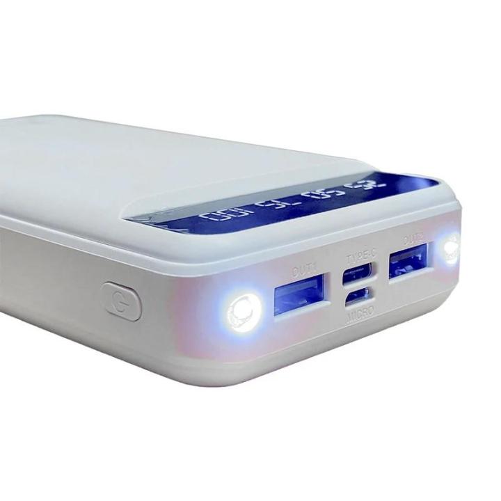 Фото Повербанк 20000 mAh ElectroHouse с фонариком белый  - Магазин MASMART