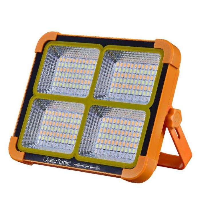Фото Прожектор LED Horoz TURBO-400 на сонячній панелі 400W 3000K-4200K-6400K + USB-C - Магазин MASMART