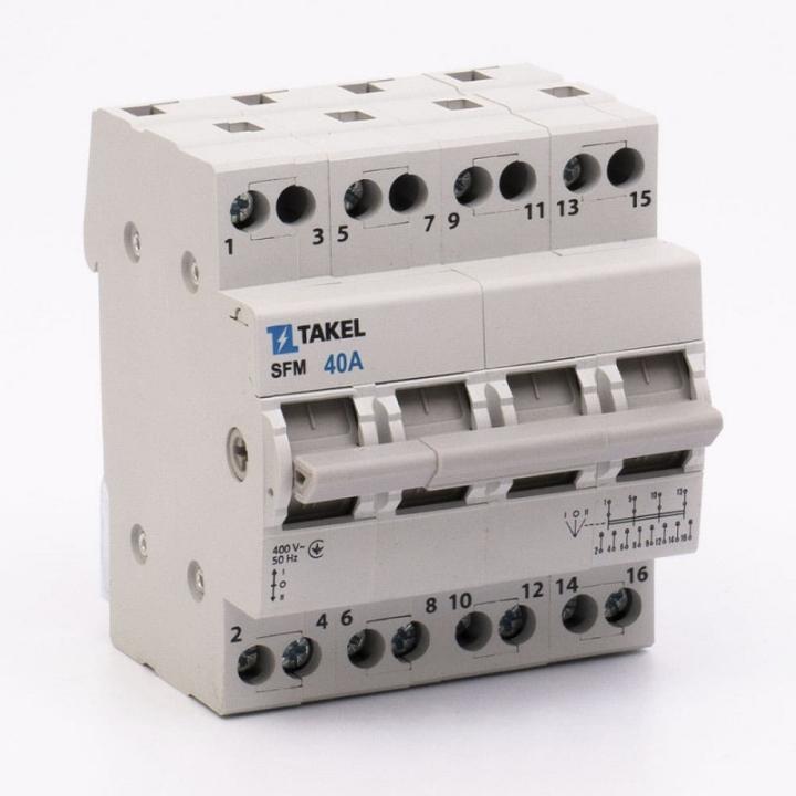 Фото Перемикач навантаження Takel 4p 40A 230B SFM - Магазин MASMART