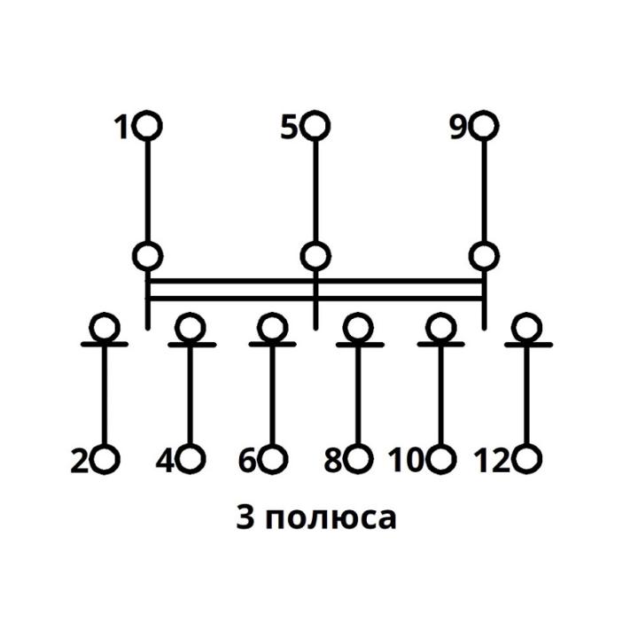 Фото Переключатель нагрузки Takel 3p 40A 230B SFM  - Магазин MASMART