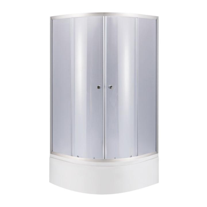 Фото Душова кабіна Lidz Latwa SC80x80.SAT.LOW.GR 90х90 , скло тоноване 4 мм + душовий піддон KAPIELKA ST90x90x41 з панеллю Lidz - Магазин MASMART