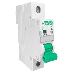 Фото Автоматический выключатель 1P 63А AWM 4.5kA х-ка С  - Магазин MASMART