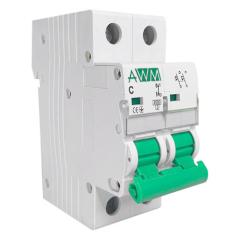 Фото Автоматический выключатель 2P 20А AWM 4.5kA х-ка С  - Магазин MASMART
