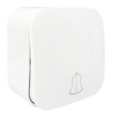 Фото Кнопка звонка накладная AWM DARA белая  - Магазин MASMART