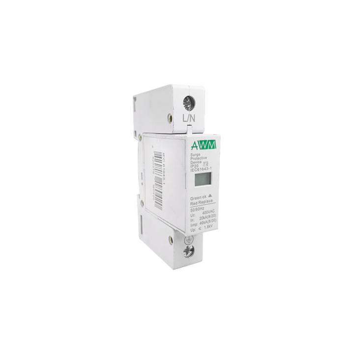 Фото Ограничитель импульсных перенапряжений AWM 1P-C 400В In20кА, Im40кА - Магазин MASMART