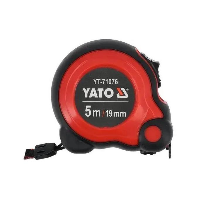 Фото Рулетка 5м/19мм YATO YT-71076 с двойной блокировкой - Магазин MASMART