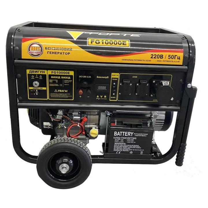 Фото Бензиновый генератор Forte FG10000E 8,0/8,3кВт электро старт  - Магазин MASMART