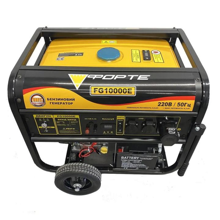 Фото Бензиновый генератор Forte FG10000E 8,0/8,3кВт электро старт  - Магазин MASMART