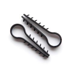 Фото Дюбель-елка (зажим) 8 мм для круглого кабеля черная 100шт/уп  - Магазин MASMART