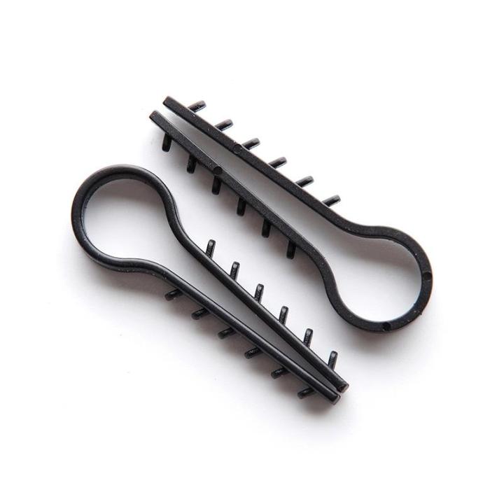 Фото Дюбель-ялинка (затиск) 8 мм для круглого кабелю чорна 100шт/уп - Магазин MASMART