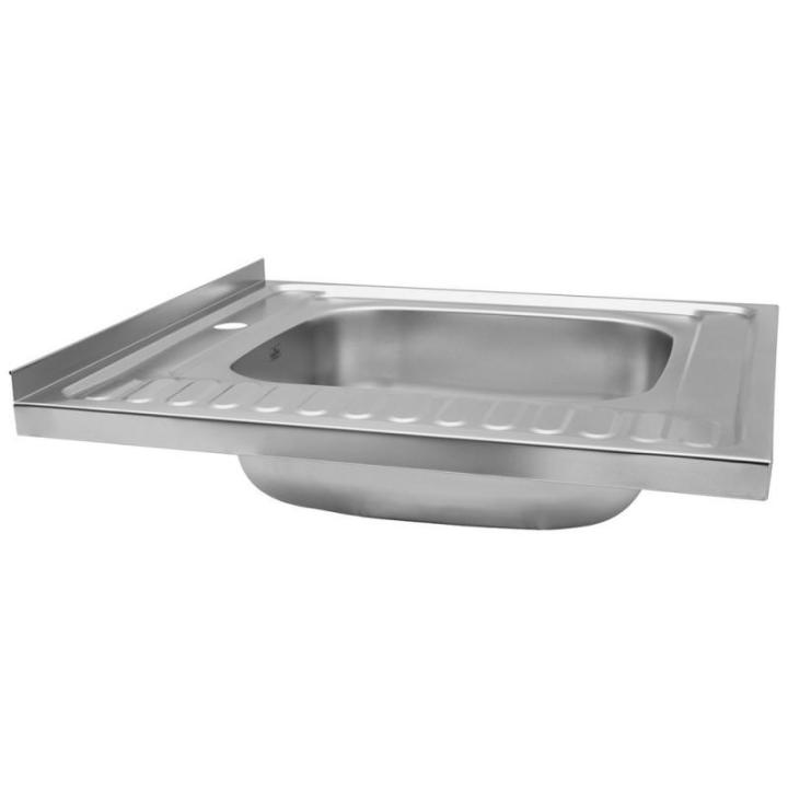 Фото Кухонная мойка накладная Kroner KRP Dekor-6060R (0,6 мм)  - Магазин MASMART