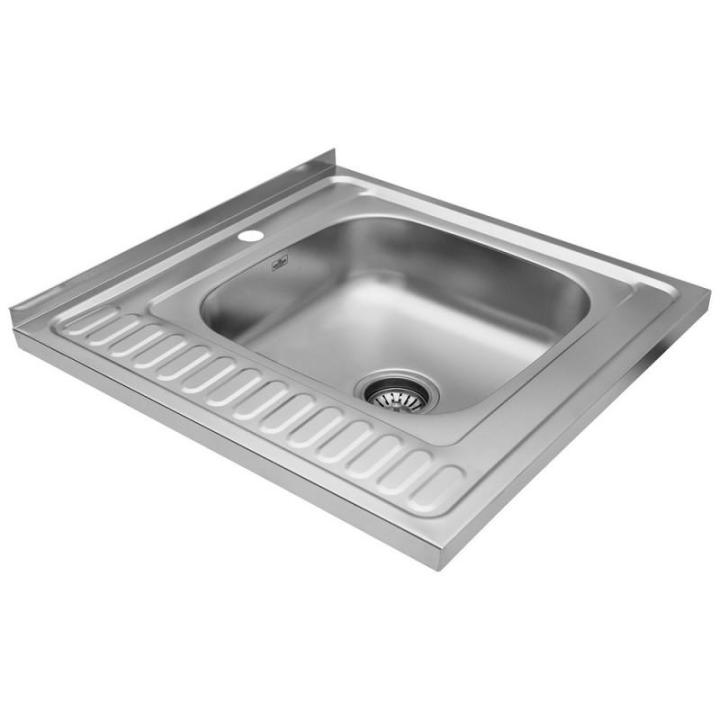 Фото Кухонна мийка накладна Kroner KRP Dekor - 6060R (0,6 мм)  - Магазин MASMART