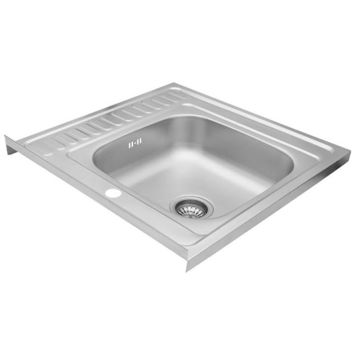 Фото Кухонна мийка накладна Kroner KRP Dekor - 6060L (0,6 мм)  - Магазин MASMART