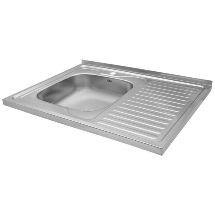 Фото Кухонная мойка накладная Kroner KRP Dekor - 6080L (0,6 мм)  - Магазин MASMART