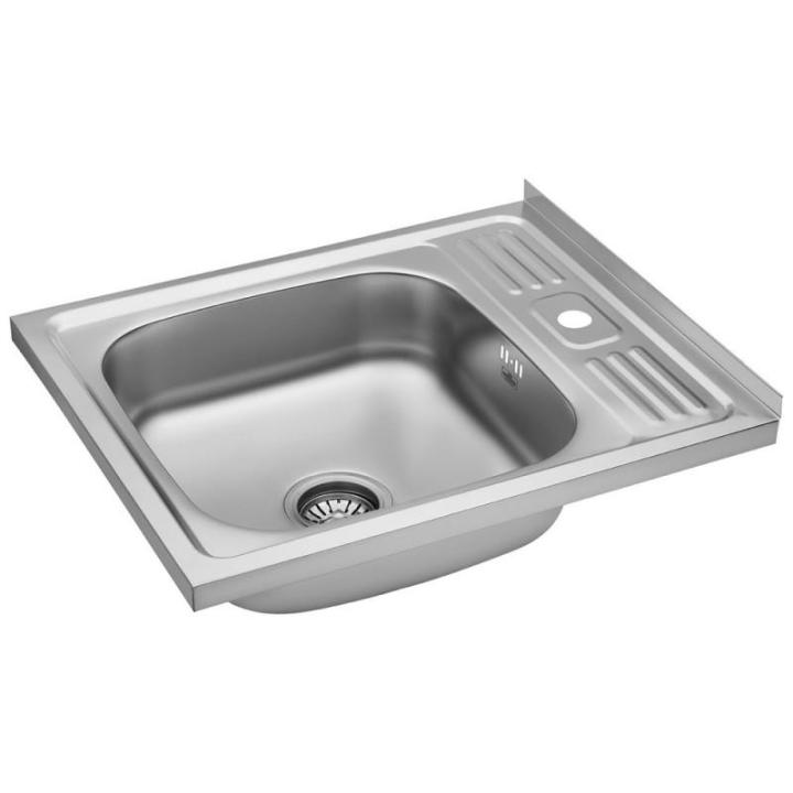 Фото Кухонна мийка накладна Kroner KRP Satin - 6050 (0,6 мм)  - Магазин MASMART