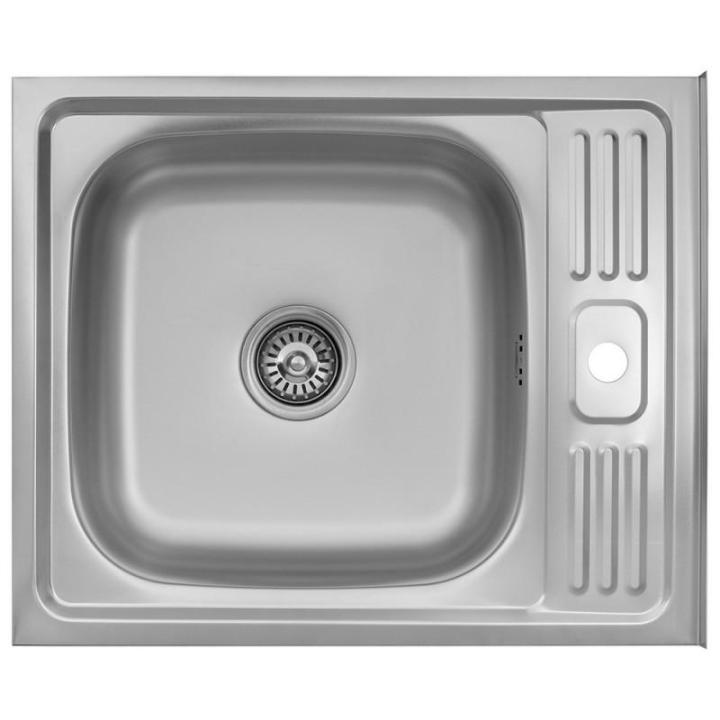 Фото Кухонна мийка накладна Kroner KRP Satin - 6050 (0,6 мм) - Магазин MASMART