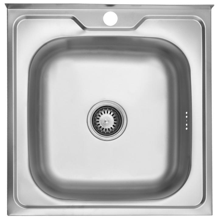 Фото Кухонна мийка накладна Kroner KRP Dekor - 5050 (0,6 мм) - Магазин MASMART