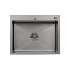 Фото Кухонная мойка Kroner KRP PVD Schwarze-6350HM  - Магазин MASMART