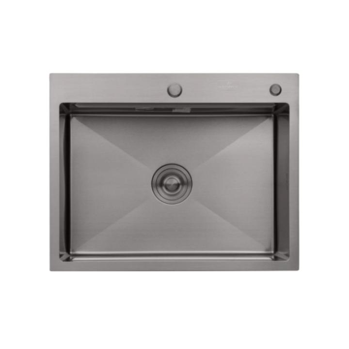 Фото Кухонная мойка Kroner KRP PVD Schwarze-6350HM - Магазин MASMART