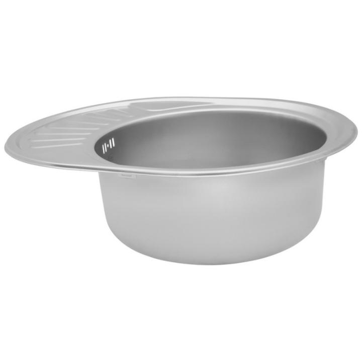 Фото Кухонна мийка Kroner KRP Satin - 5745 (0,8 мм)  - Магазин MASMART