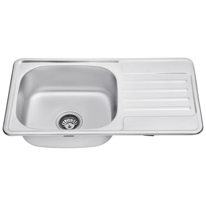 Фото Кухонна мийка Kroner KRP Satin - 7642 (0,8 мм)  - Магазин MASMART