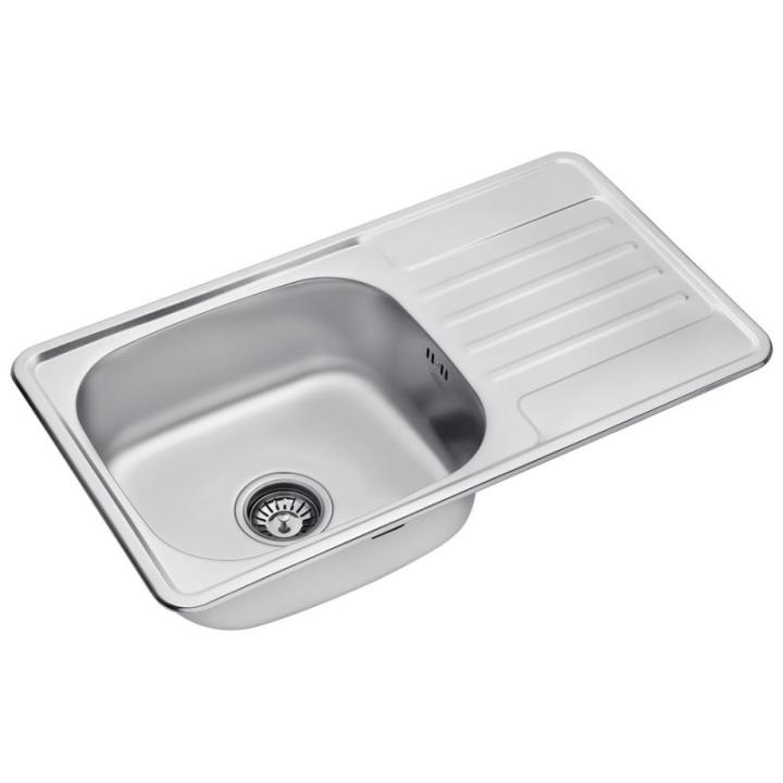 Фото Кухонна мийка Kroner KRP Satin - 7642 (0,8 мм)  - Магазин MASMART