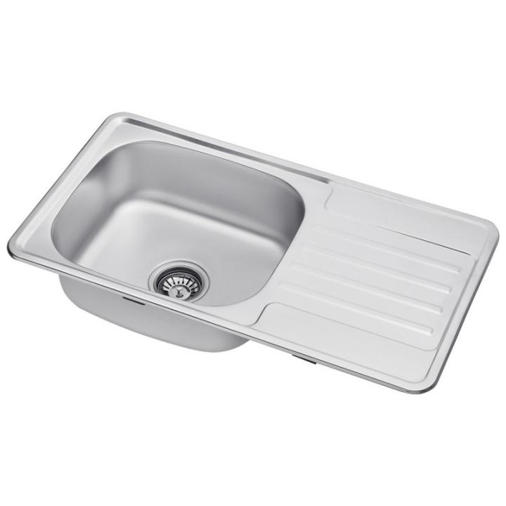 Фото Кухонная мойка Kroner KRP Satin – 7642 (0,8 мм)  - Магазин MASMART