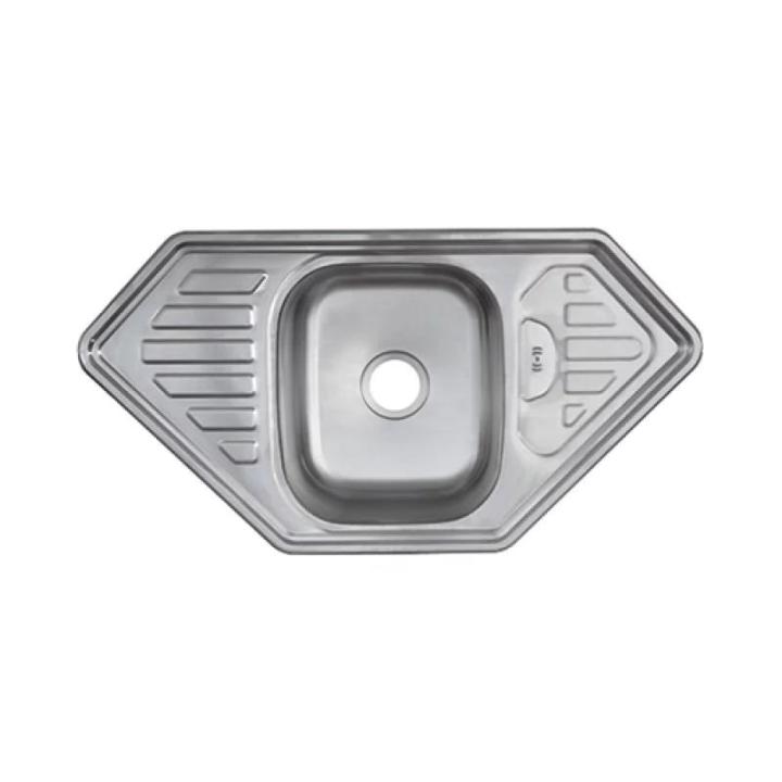 Фото Кухонна мийка Platinum 9550B (декор) (0,8 мм) - Магазин MASMART