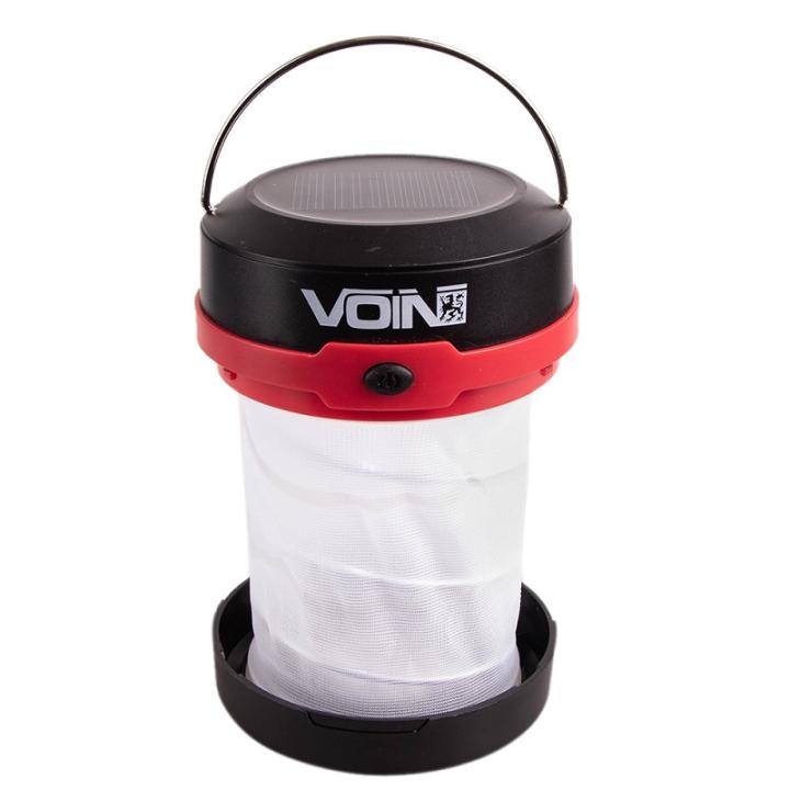 Фото Фонарь аккумуляторный кемпинговый складной LED VOIN VL-53 3W Power Bank 1200mAh + солнечная панель  - Магазин MASMART