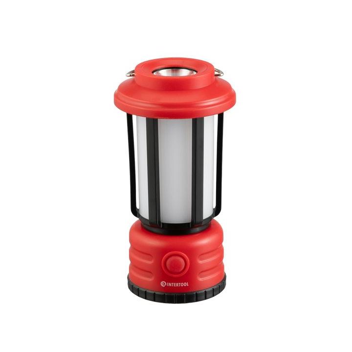Фото Ліхтар акумуляторний кемпінговий підвісний Intertool 1 LED + 8 SMD LB-0210 - Магазин MASMART