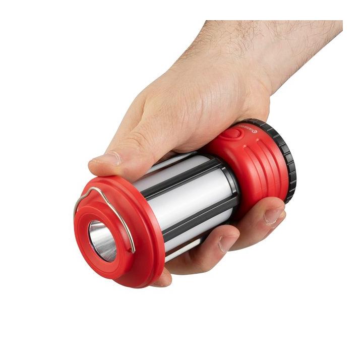 Фото Ліхтар акумуляторний кемпінговий підвісний Intertool 1 LED + 8 SMD LB-0210  - Магазин MASMART