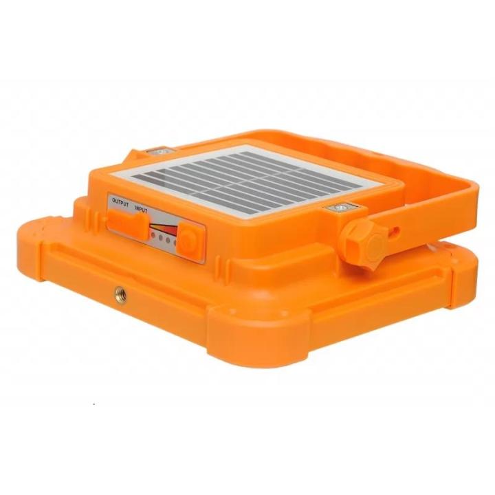 Фото Прожектор переносний автономний LED LUXEL 20W IP66 з сонячною панеллю  - Магазин MASMART