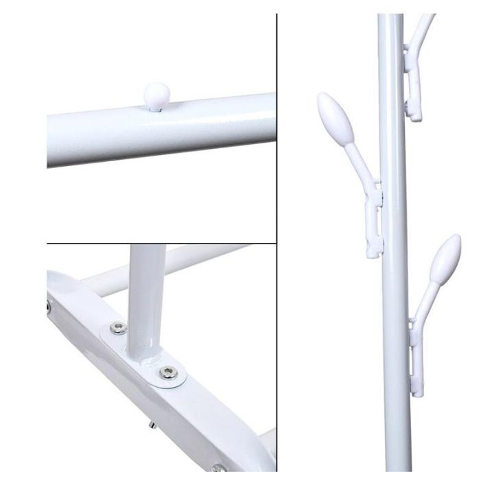 Фото Вішалка-стійка для одягу 110х40х150см R88771 біла/чорна  - Магазин MASMART