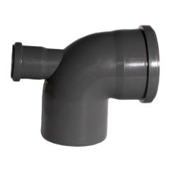 Фото Коліно каналізаційне складне Reiger Ø110х90°/50х90° назад  - Магазин MASMART