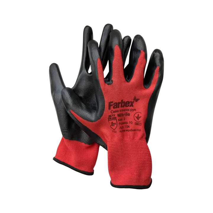 Фото Перчатки с нитриловым покрытием Farbex (10р) - Магазин MASMART