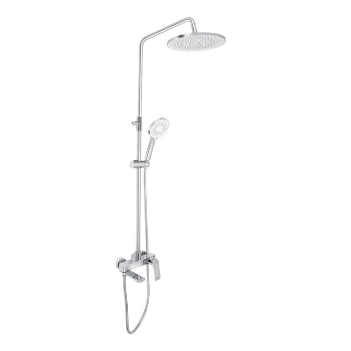 Фото Душова система Qtap Vlasta New на три споживача (з виливом) QTVLA111CRM45650 Chrome - Магазин MASMART