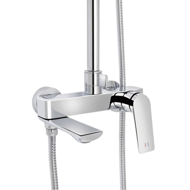 Фото Душова система Qtap Vlasta New на три споживача (з виливом) QTVLA111CRM45650 Chrome  - Магазин MASMART